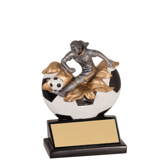 Female Soccer Xploding Trophy - 5