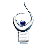 Blue Genie Crystal Award - 9.5