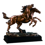 Running Bronco Horses Trophy - 13