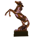 Large Rearing Horse Trophy - 20