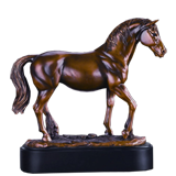 Large Standing Horse Trophy - 12