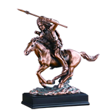Indian Warrior on Horse Trophy - 11