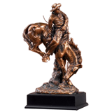 Bucking Bronco Cowboy Trophy - 12