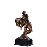 Horse Bucking Cowboy Trophy - 6
