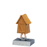 Outhouse Loser Bobblehead Trophy - 5.5