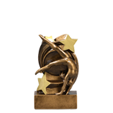 Gymnastics Star Swirl Trophy - 5