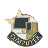 Academic Computer Star Lapel Pin