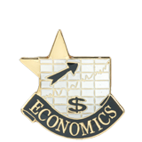 Academic Economics Star Lapel Pin