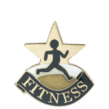 Gym Fitness Workout Lapel Pin