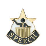 Academic Speech Star Lapel Pin