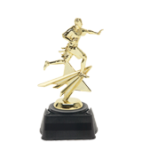 Starshot Gold Flag Football Trophy - 8.25