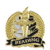 Academic Reading Lapel Pin