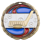 Stained Glass Hockey Medal 2.5