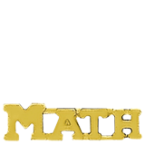 Gold Math Lapel Pin