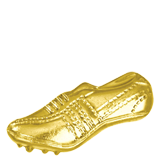 Gold Track Shoe Lapel Pin