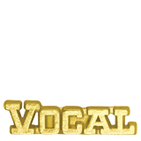 Gold Vocal Lapel Pin