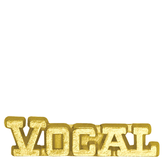 Gold Vocal Lapel Pin