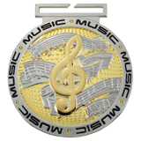 Silver & Gold Music Medal 3