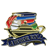 Educational A Honor Roll Pin