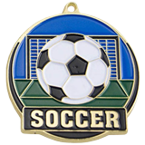Colorful Soccer Medal 2