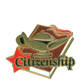 Citizenship Lamp Lapel Pin