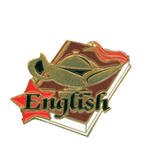 English Lamp Lapel Pin