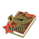 Math Lamp Lapel Pin