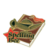 Spelling Bee Lamp Lapel Pin