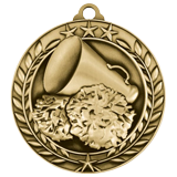 Cheerleader Wreath Medal 1.75