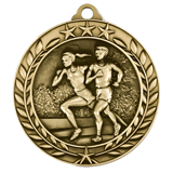 Cross Country Marathon Wreath Medal 1.75