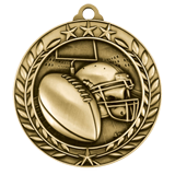 Football Wreath Medal 1.75