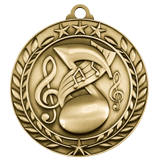 Music Wreath Medal 1.75