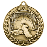 Soccer Wreath Medal 1.75