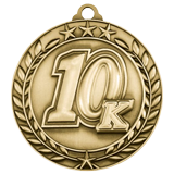 10K Marathon Wreath Medal 1.75