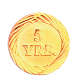 Five Years of Service Lapel Pin