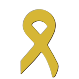 Gold Childhood Cancer Awareness Ribbon Pin