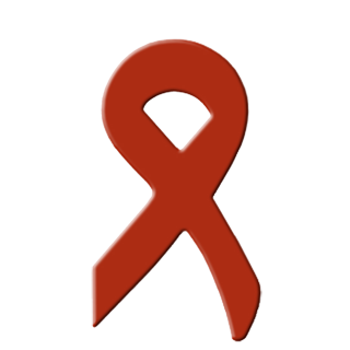 Red Awareness Ribbon Pin